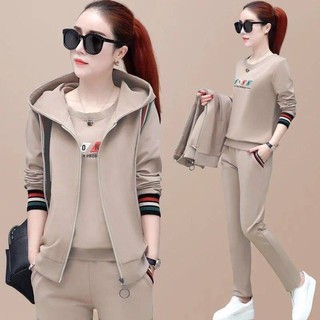 Ready Stock M 3xl Baju Sejuk Perempuan Baju Perempuan Murah Rompi Musim Semi Tiga Helai Wanita Korea Versi Baru Musim Panas Musim Sejuk Sweater Lengan Panjang Plus Ukuran Pakaian Sukan Kasual Wanita Shopee Malaysia