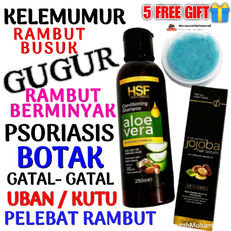 Buy Set Rawatan Rambut Gugur Kelemumur Berkuping Psoriasis Hsf Naturals Advance Seetracker Malaysia