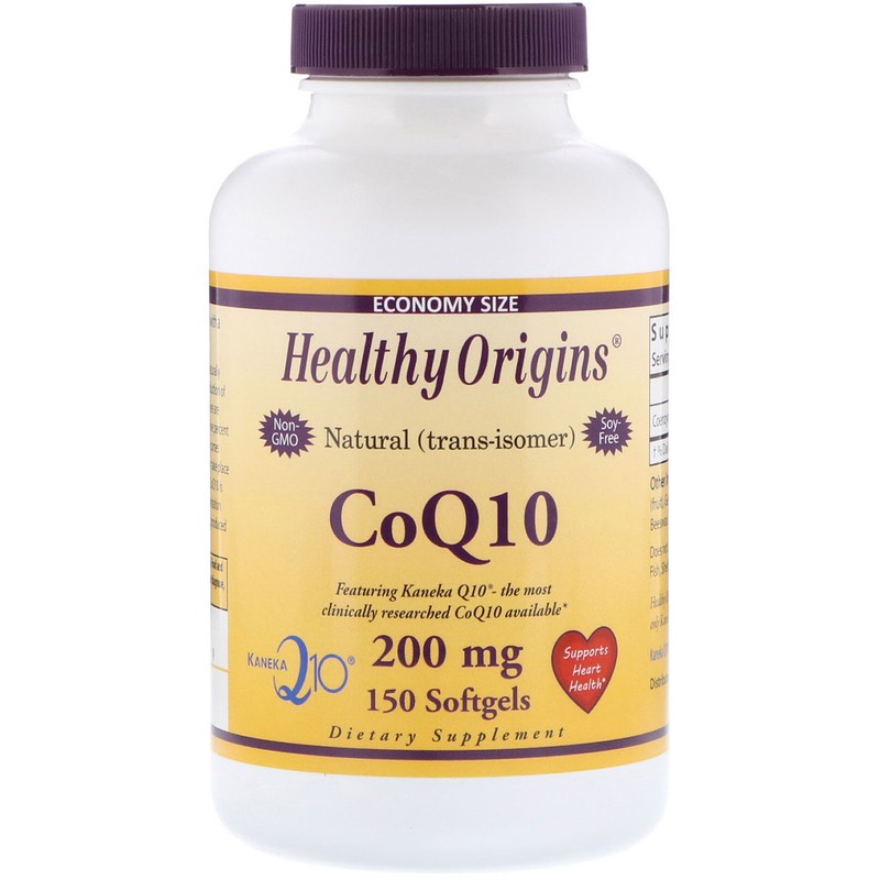 Healthy Origins, CoQ10, Kaneka Q10, 200 mg, 150 Softgels | Shopee Malaysia