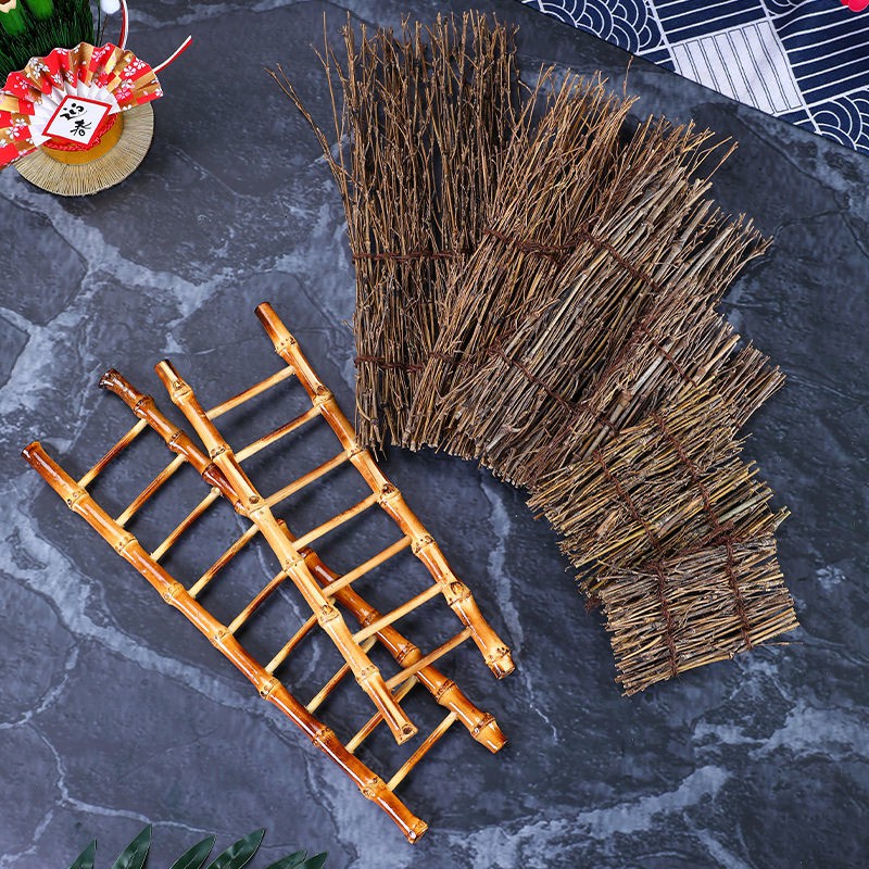 Quality Premium Sashimi plate decoration flowers bamboo fence Japanese style row ladder dish Japane Purpose Essential - Image 4