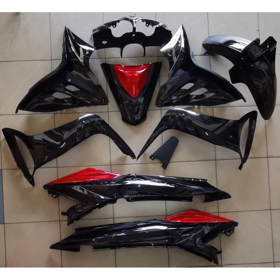 Cover Set For Modenas Gt 128 Black Shopee Malaysia