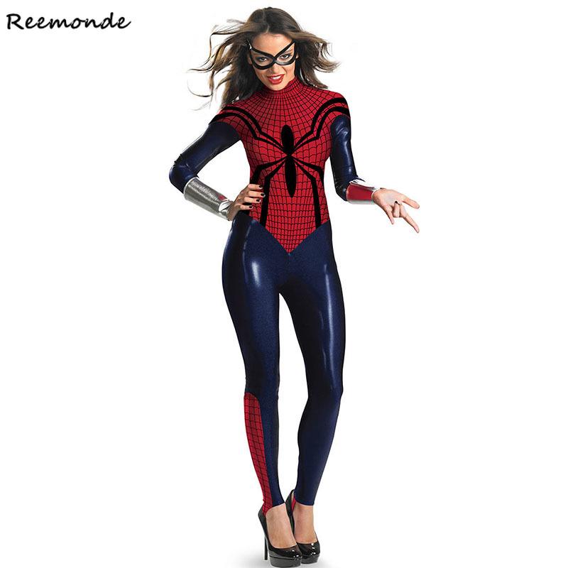 spiderman bodysuit womens