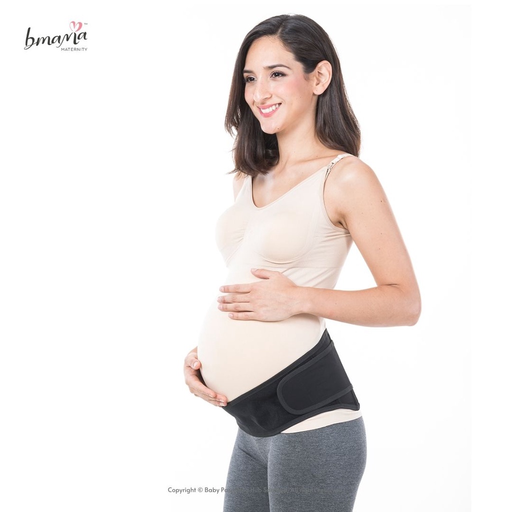 Bmama Maternity Support Belt Love Cradle Prenatal Postpartum Free Size Black