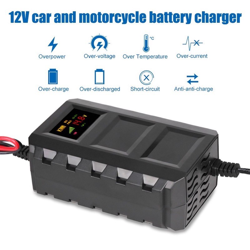 Charger 12v 20a Pengecas Bateri Kereta Motorsikal Battery Car Motorcycle Proton X50 Perodua Axia Bezza Myvi Shopee Malaysia