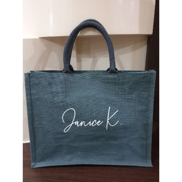 laminated canvas bag