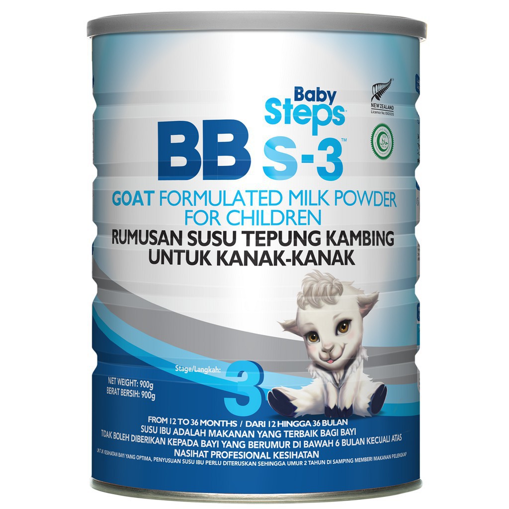 BABY STEPS BB S3 STEP 3 GOAT FORMULATED MILK POWDER FOR CHILDREN (12