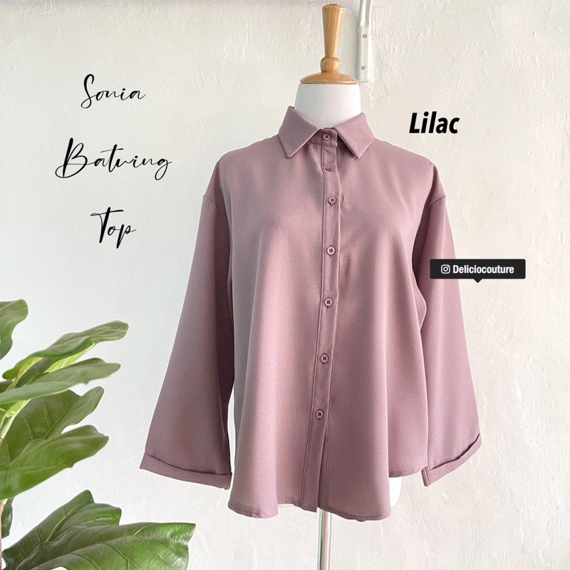 SONIA BATWING TOP women top women blouse baju blouse ...