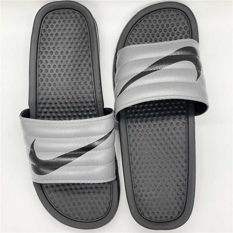 nike gray slippers