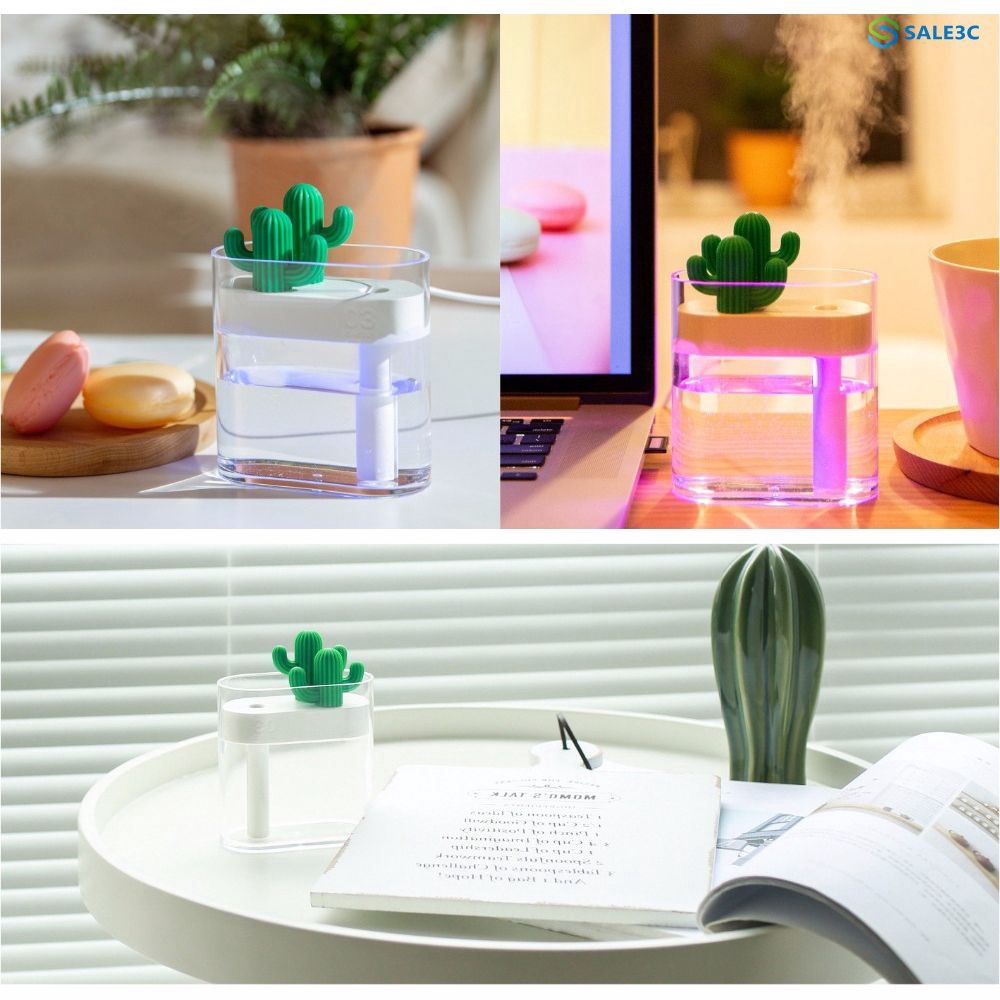 Office Desk Transparent Air Automatic Purifier Cactus Humidifier