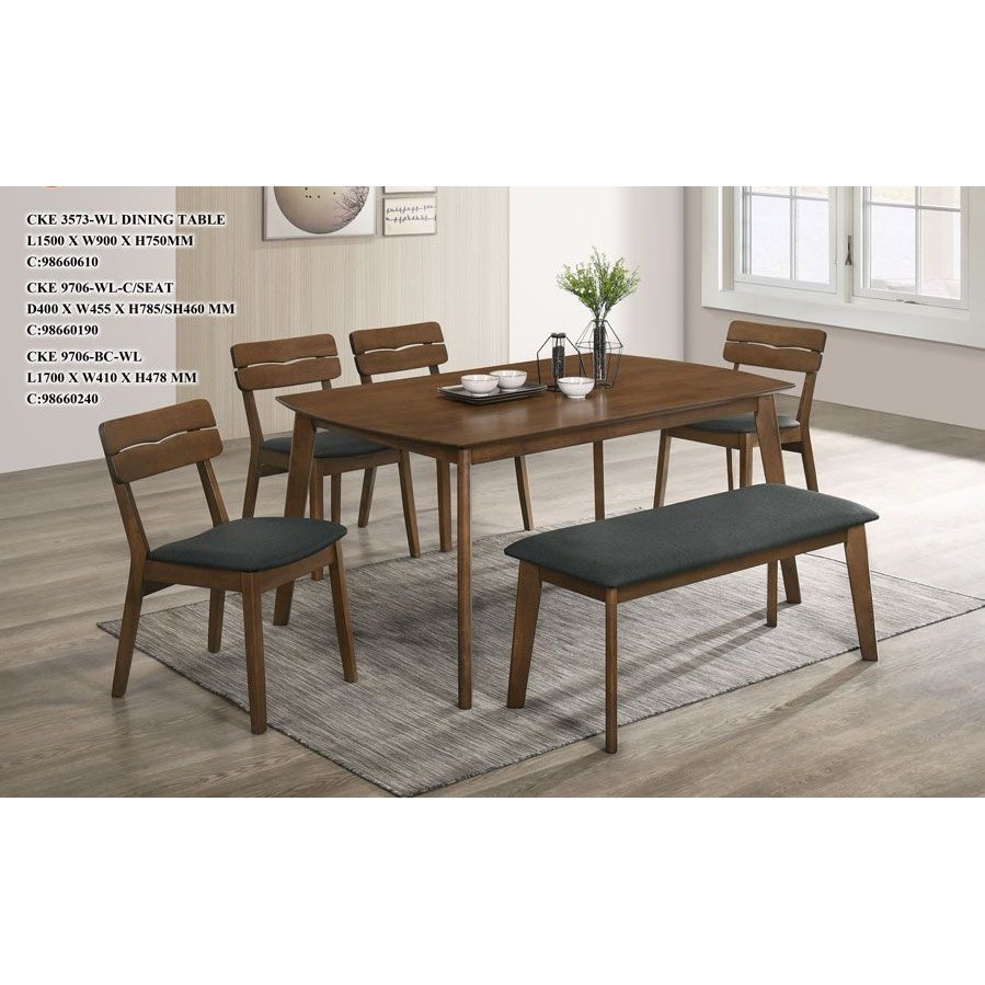 CKE 9706 6 Seater Dining Set set meja makan Shopee 