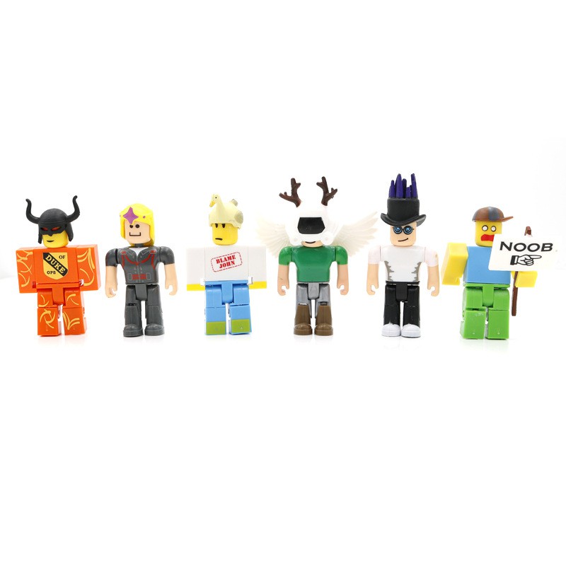 24pcs Set Game Roblox Legends Champions Classic Noob Captain Action Figures Kids Roblox Toys Gift Collection 7 5cm Shopee Malaysia - you jelly noob original roblox
