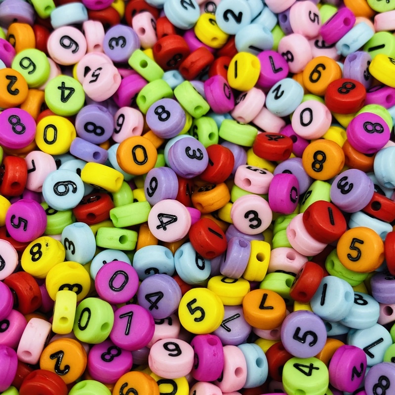Number ,Alphabet AP 42 [ Random Only ] Bead For Diy Handmade Craft