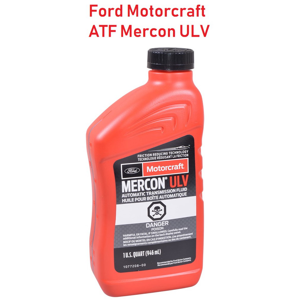 Ford Motorcraft Mercon ULV Auto Transmission Fluid (1 Quart / 946ml