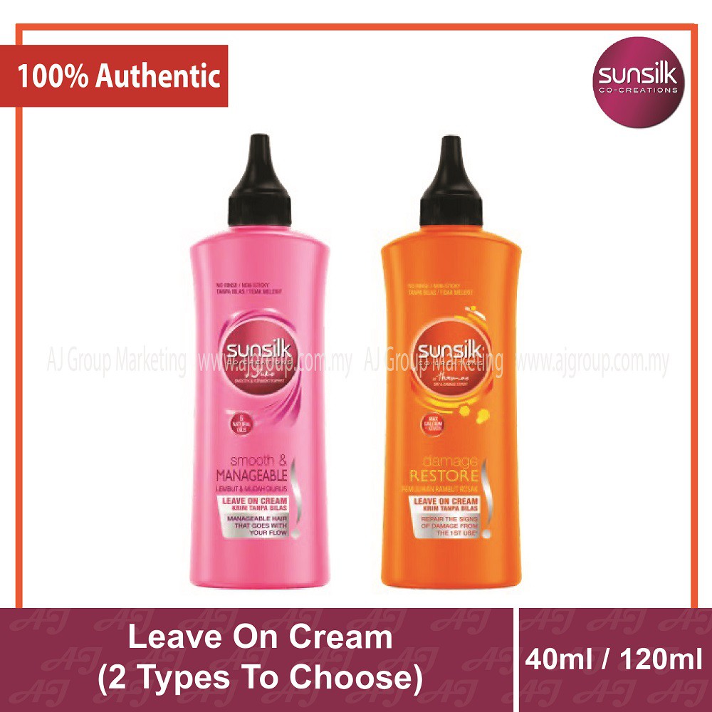 sunsilk smooth and manageable leave on cream