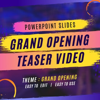 POWERPOINT GRAND OPENING TEASER SLIDES  |  Ready to TRANSFORM !