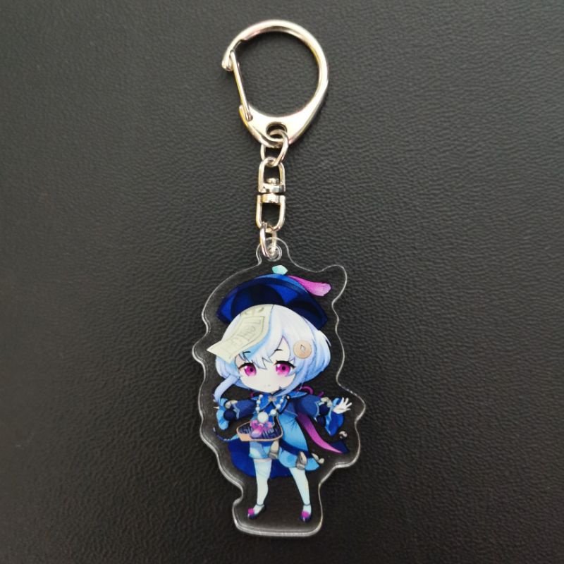 Qiqi Genshin Impact Fanart Anime RPG Gacha Game Mihoyo Acrylic Keychain ...