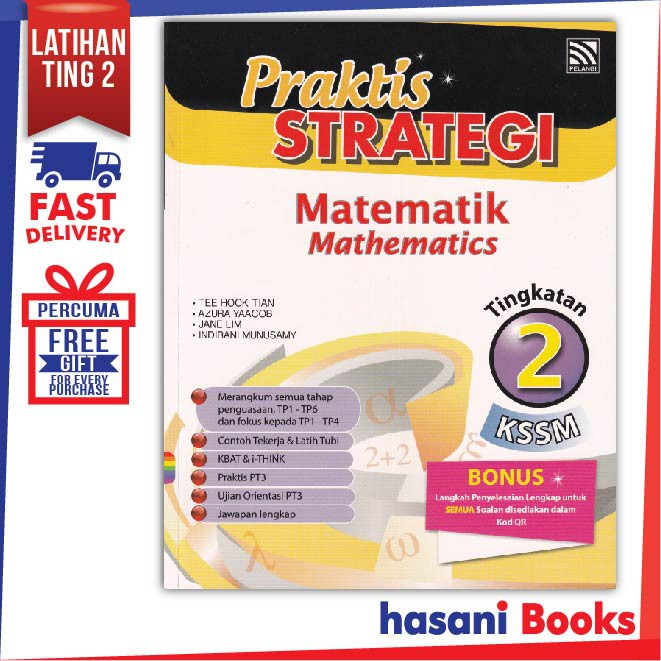 Hasani Pelangi Praktis Strategi Matematik Tingkatan 2 9789830098296 Shopee Malaysia