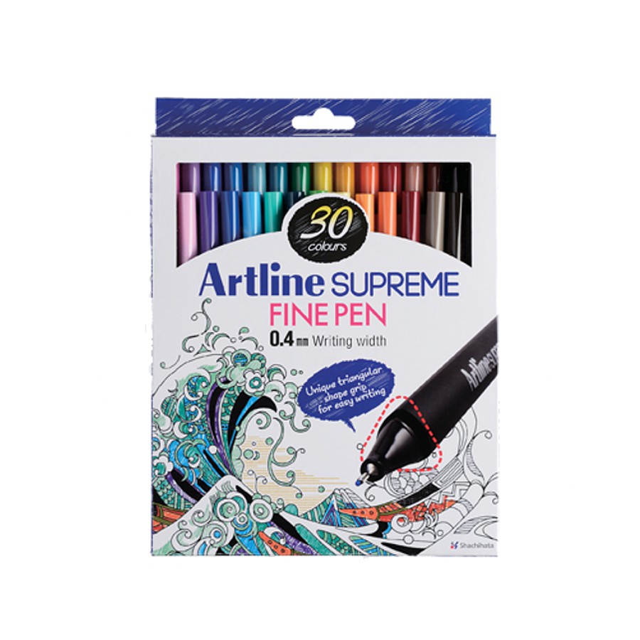 Artline Supreme Fine Pen 0.4mm Set (Set Of 10 / 20 / 30 Colors ...