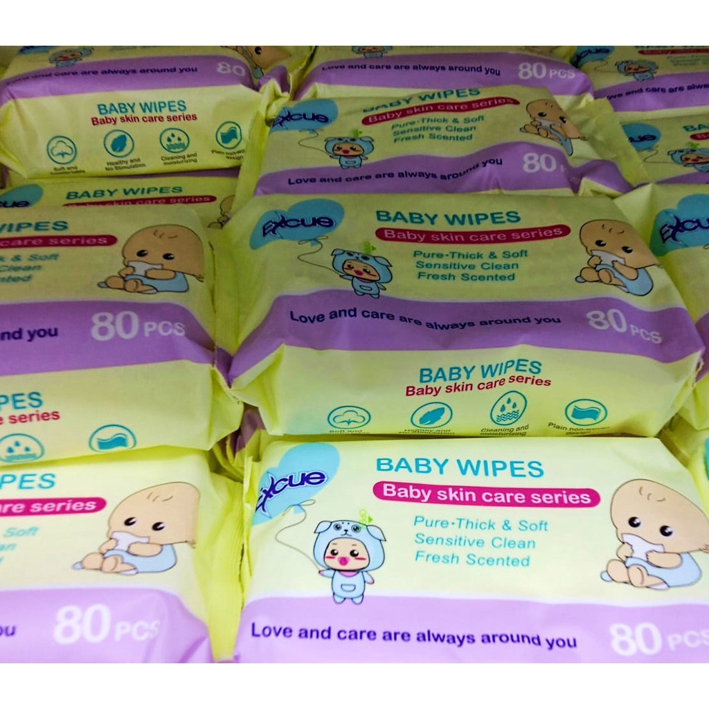 Tisu basah / wet tissue wet wipes baby skincare series / tisu basah