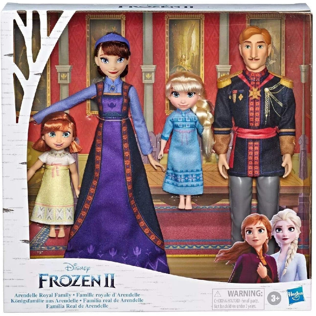 anna elsa dolls playing