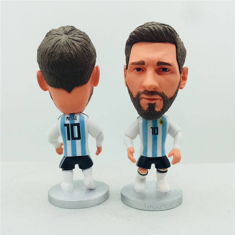 Soccerwe 2024 Cup Soccer STAR Dolls Lionel Messi Dybala Morata Mbappe Ronaldinho Muller Kane Van dijk Figures