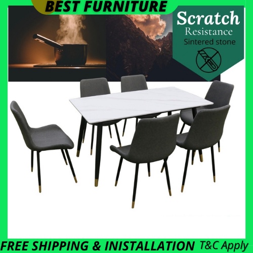 Best Furniture Firestone Dining Set, Scratch Resistant Dining Table Set