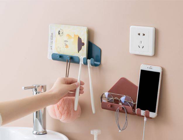 Tablet Wall Holder Wall Mounted Charger Mobile Phone Holder Hooks Hanging Tablet Charging Stand