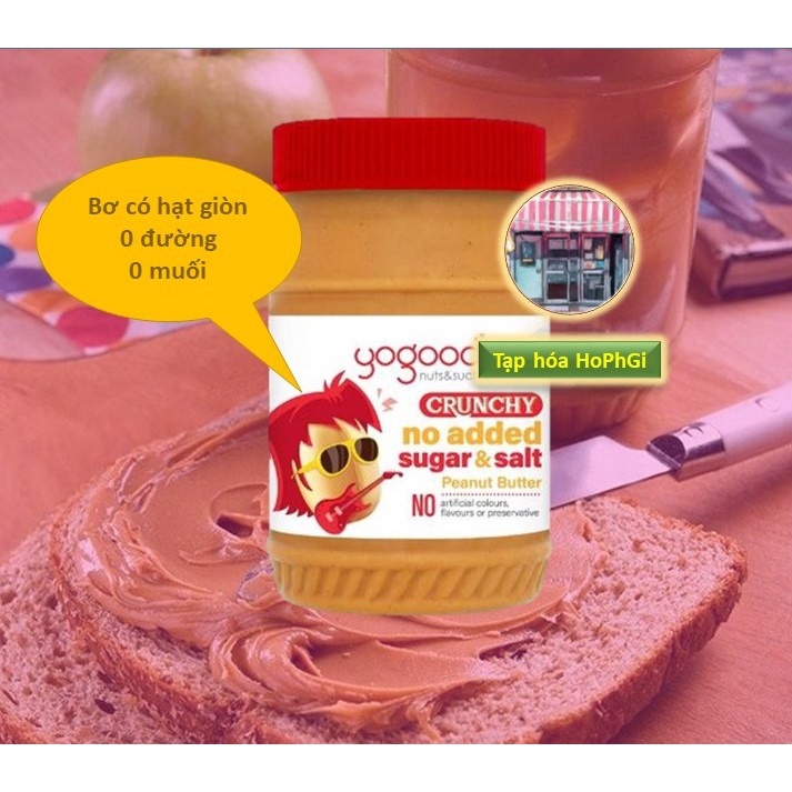Gym, HEALTHY/Yogood No Added Sugar Peanut Butter 453GRAM