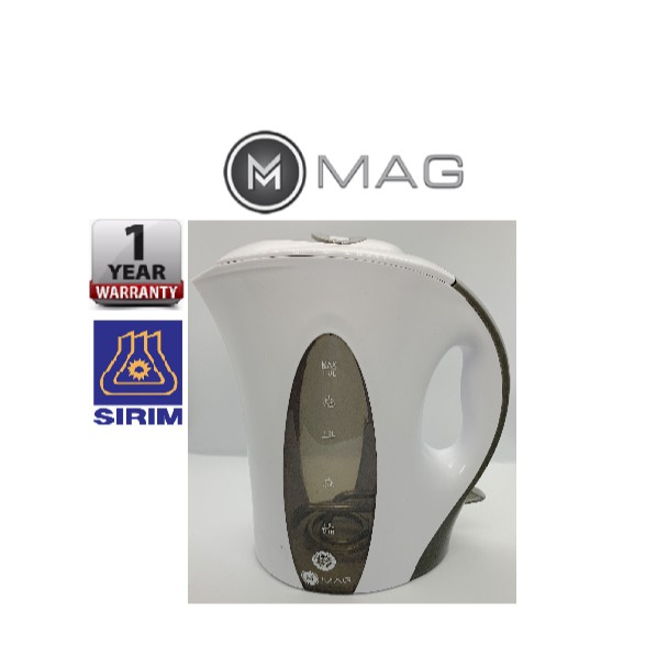 MAG 1.7L Jug Kettle with Boil Dry Protection 1700W MG0111GW Shopee