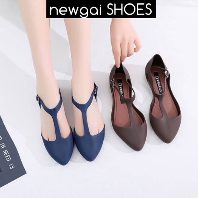 [newgaiSHOES] Ready Stock Ladies Women Alina Jelly Flat