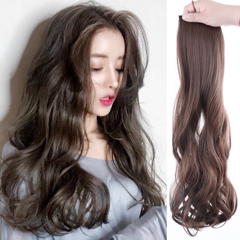 Big Wave Curly Hair Three Piece Set Hair Piece Shopee Malaysia