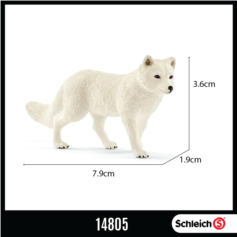 Schleich 14805 Wild Life Arctic Fox Animal Figurine for kids age 3+ |  Shopee Malaysia