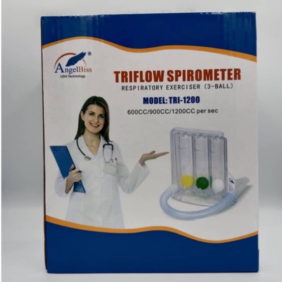 Triflow Spirometer For Respiratory Exercise Shopee Malaysia