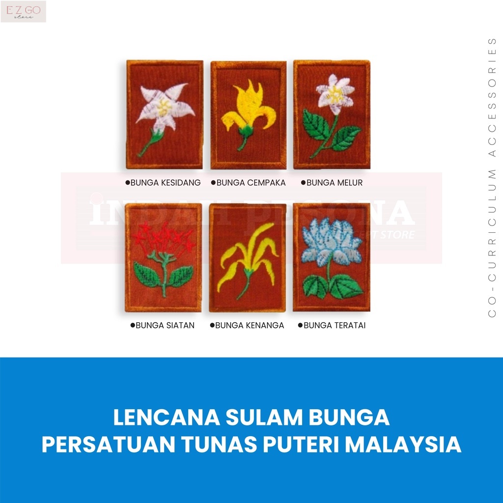 Lencana Bunga Kumpulan Tunas Puteri / Aksesori Kokurikulum Uniform ...