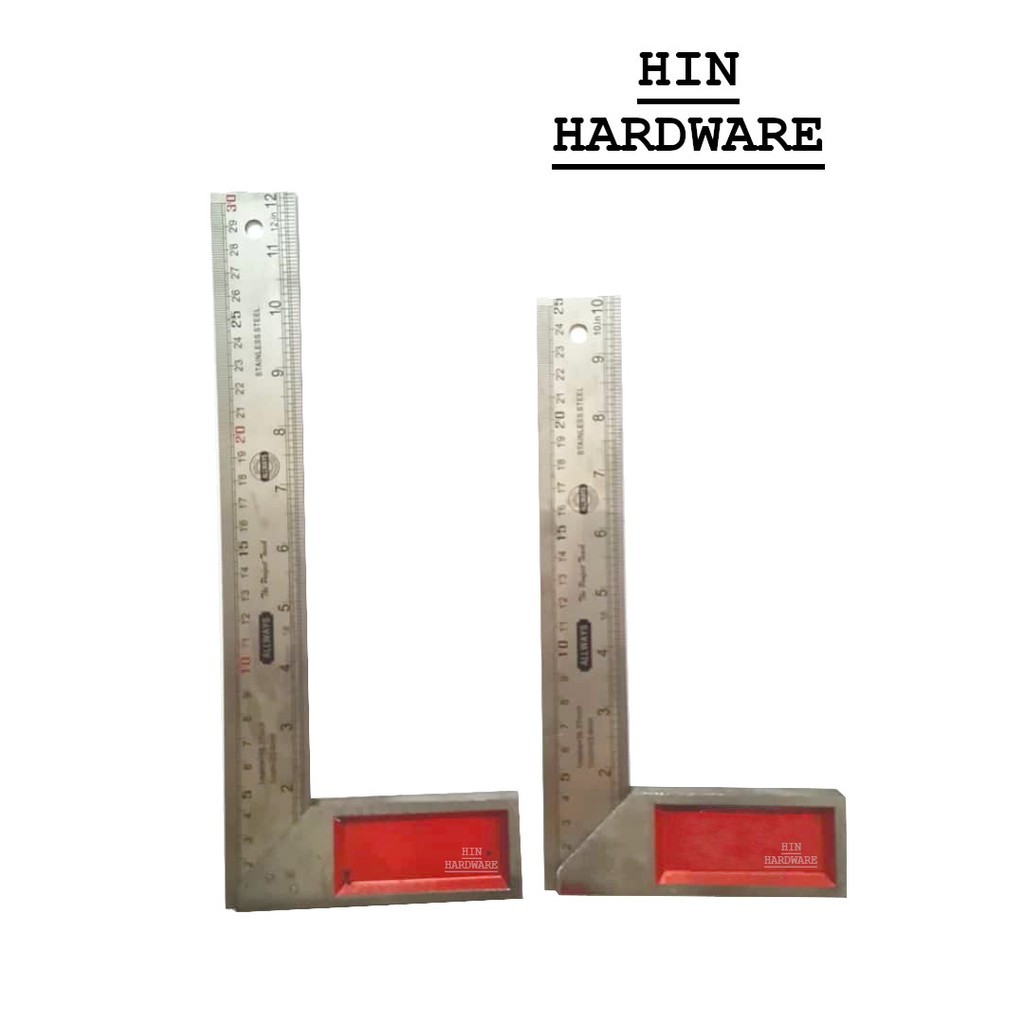 Hin Heavy Duty Try Square Carpenter Ruler Measurer Measurement Sesiku L Pembaris Bentuk L Shopee Malaysia