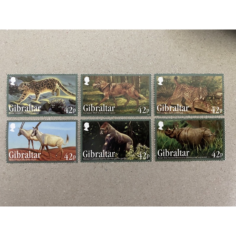 {JK} Gibraltar 2012 - Endangered Species Animals Stamps 6V MNH