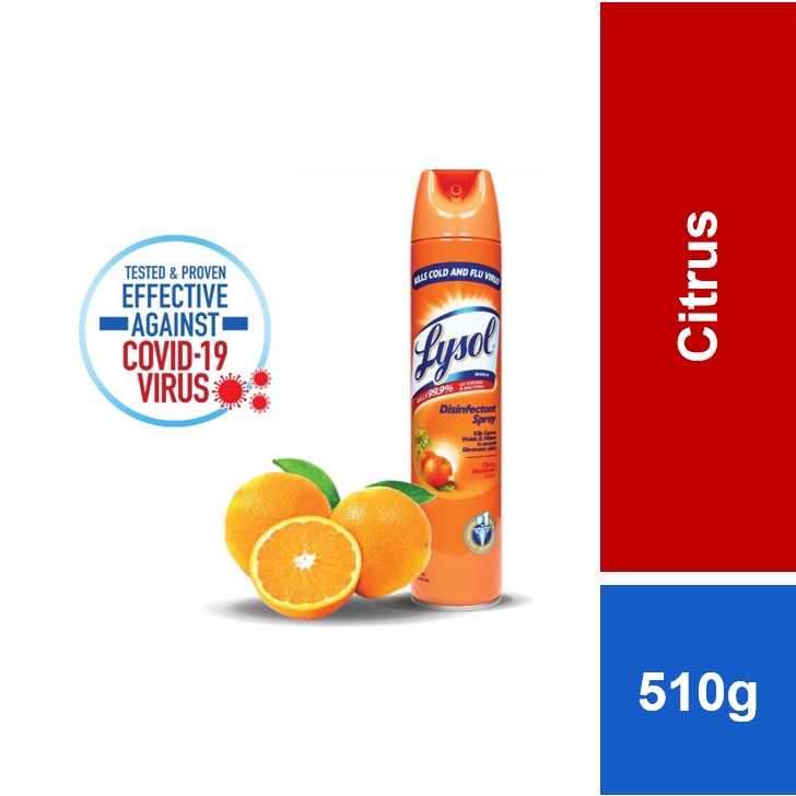 Lysol Disinfectant Spray Citrus Meadows 510g Shopee Malaysia
