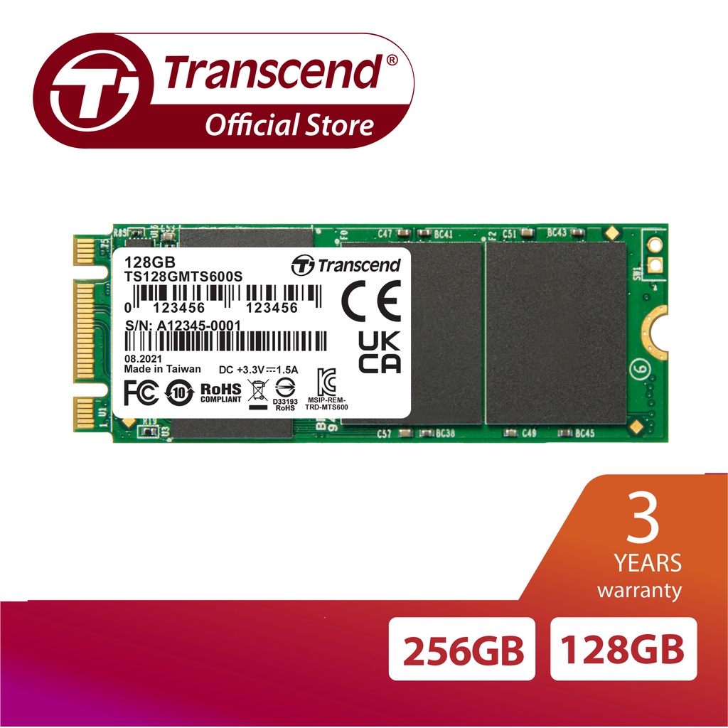 Transcend 600S M.2 SSD 2260 MLC (128GB/256GB) | Shopee Malaysia