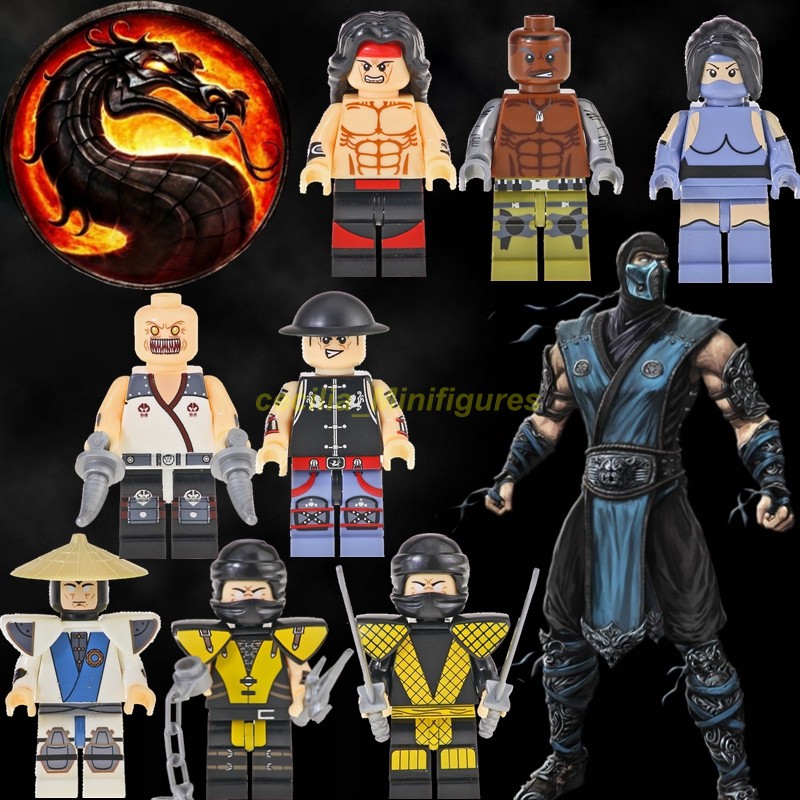 Compatible With Minifigures Game Garage Kits Mortal Kombat Baraka Jax Kitana Baby Education Toys For Children Building Blocks Shopee Malaysia