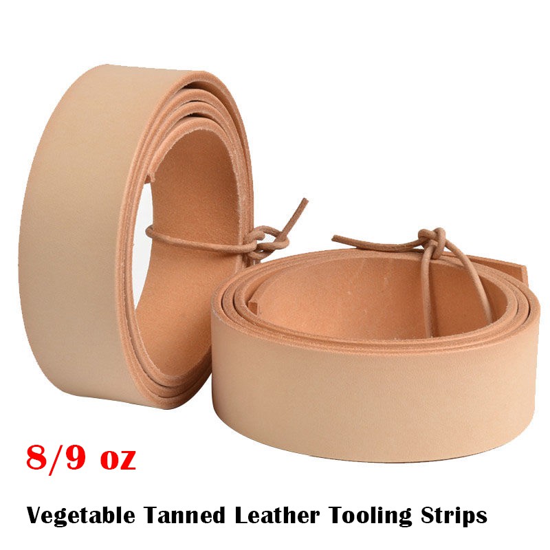 Natural Leather Belt Blank 7-8 oz 51-55. Cognac, 1 inch 25mm. Leather Strip Veg Tanned Leather Strap Leather Band 