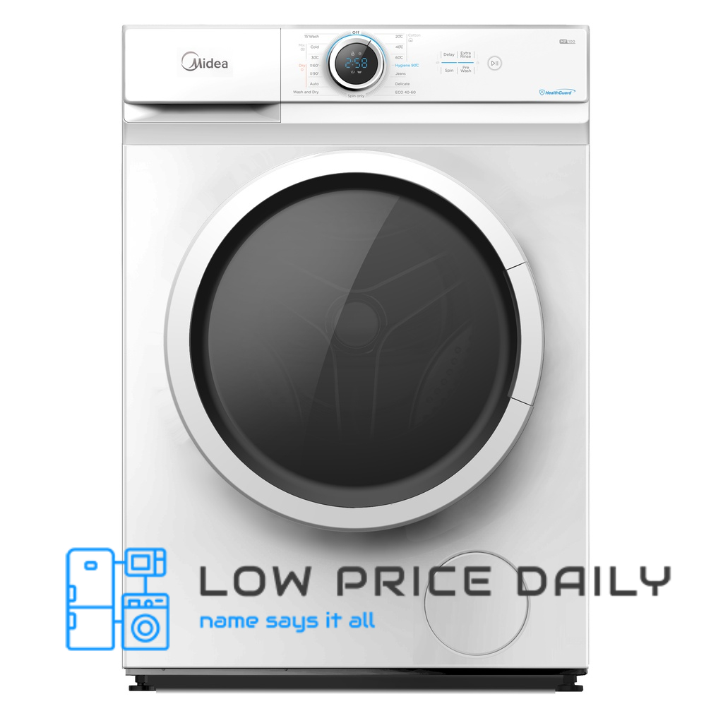 Midea MF100D85B 2 in 1 Washer Dryer 8.5kg Wash/5kg Dry (Pilih shipping
