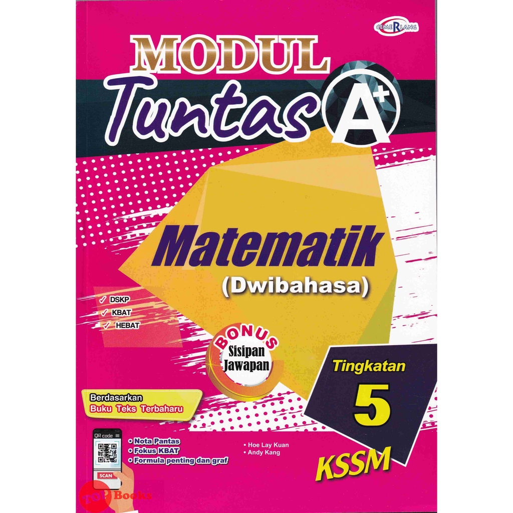 Buy [TOPBOOKS Cemerlang] Modul Tuntas A+ Matematik Dwibahasa Tingkatan