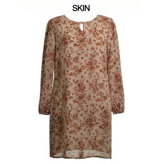 Printed Chiffon Long Blouse  Baju  Labuh  Belah  Tepi  M to 