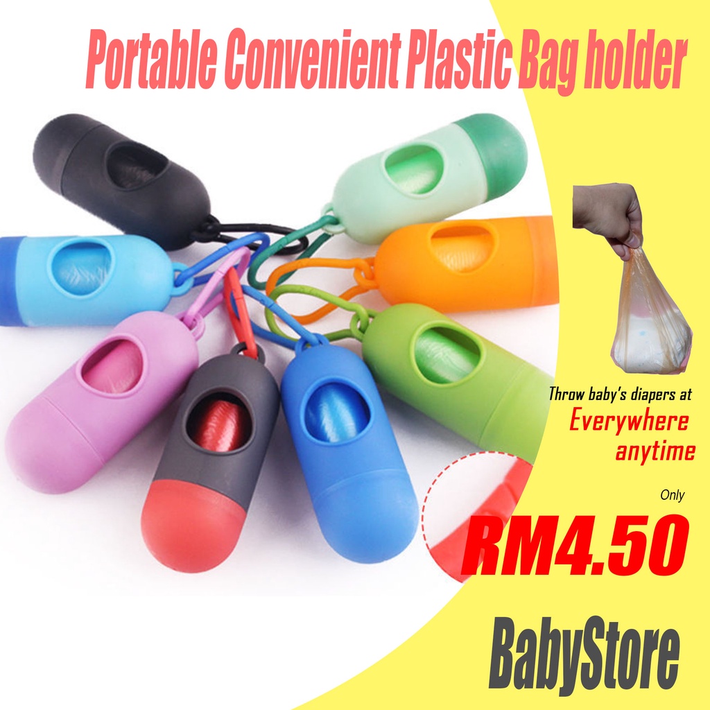 Baby Diaper Plastic Bag Ecofriendly Trash Bags Dustbin Dispenser Carry
