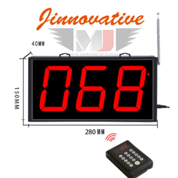 (NJ) 100 ori Calling Display Queue Display Number Display 3 Digits