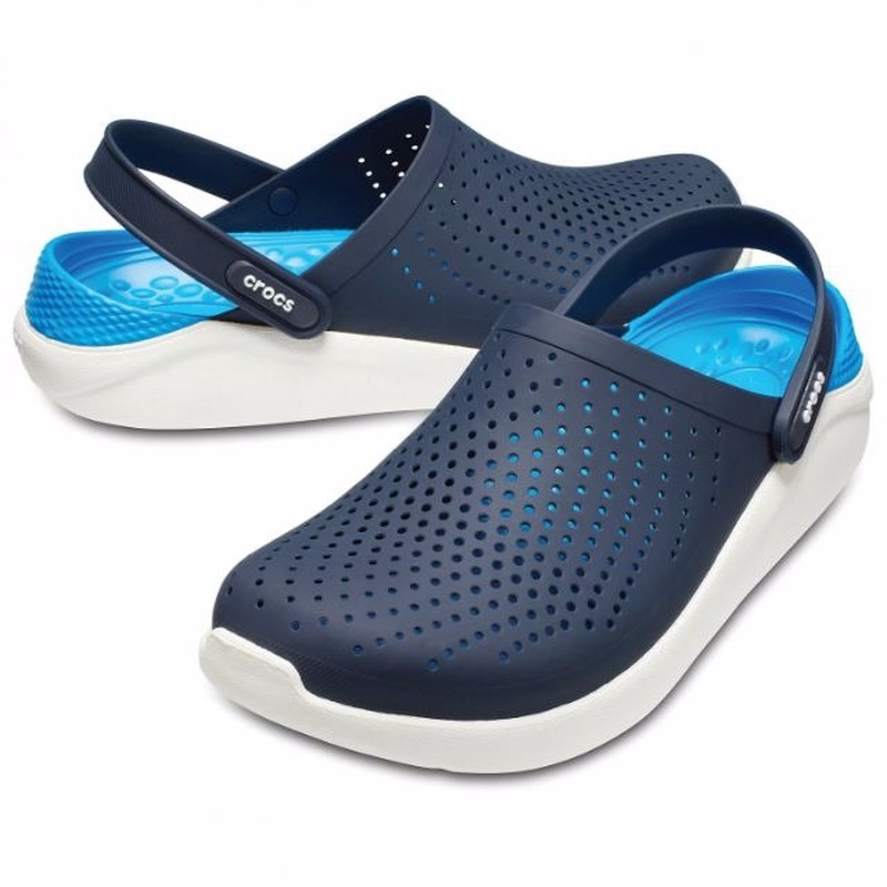 crocs navy blue clogs