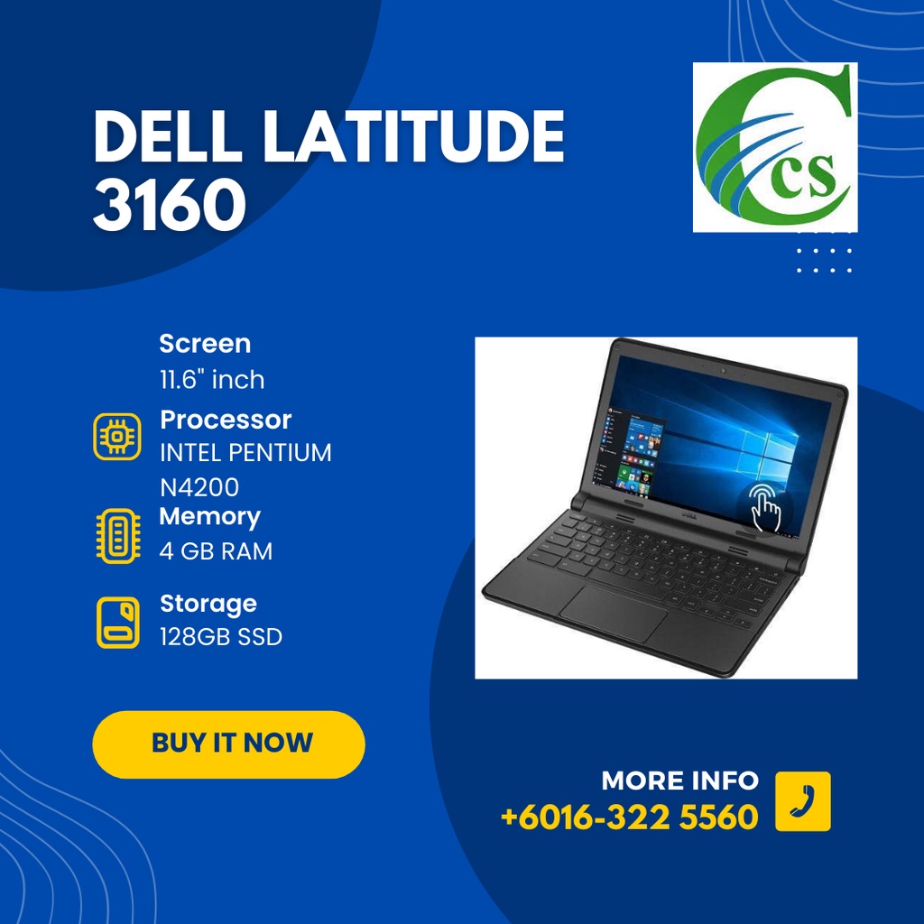 dell-latitude-3160-intel-pentium-n4200-laptop-used-shopee-malaysia