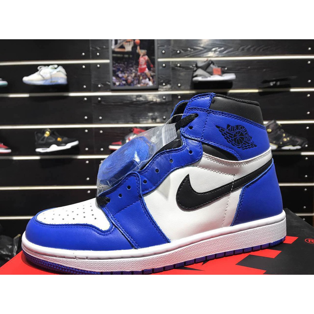 aj1 blue white