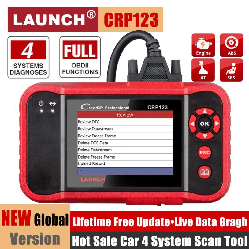 New CRP123 OBD2 Scanner Auto Engine ABS SRS Transmission Diagnostic