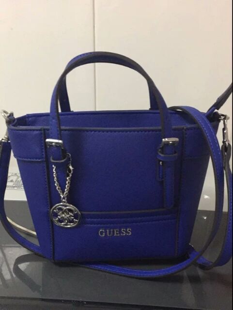 guess blue bag